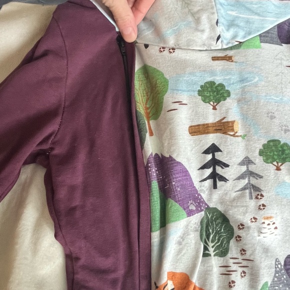 Woodland Animal Nursing Hoody - Picture 5 of 13